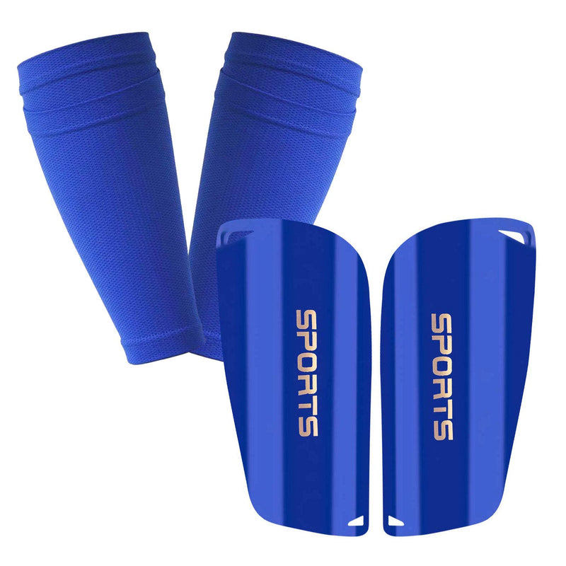 Geekism Sport Soccer Shin Guards Youth for Kids- Upgraded 3 Best Sizes & 8 Colors Shin Pads & Calf Sleeves Soccer Gear for 3-15 Years Old Boys Girls Large Blue - BeesActive Australia