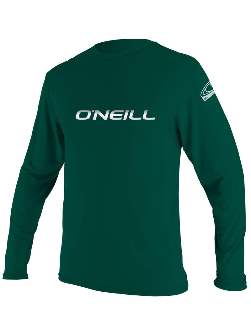 [AUSTRALIA] - O'Neill Youth Basic Skins UPF 50+ Long Sleeve Sun Shirt 14 Deep Green (4341is) 