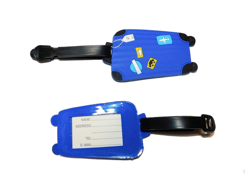 Travel Set with bag, eye mask and tags (Luggage tags - blue) Luggage tags - blue - BeesActive Australia