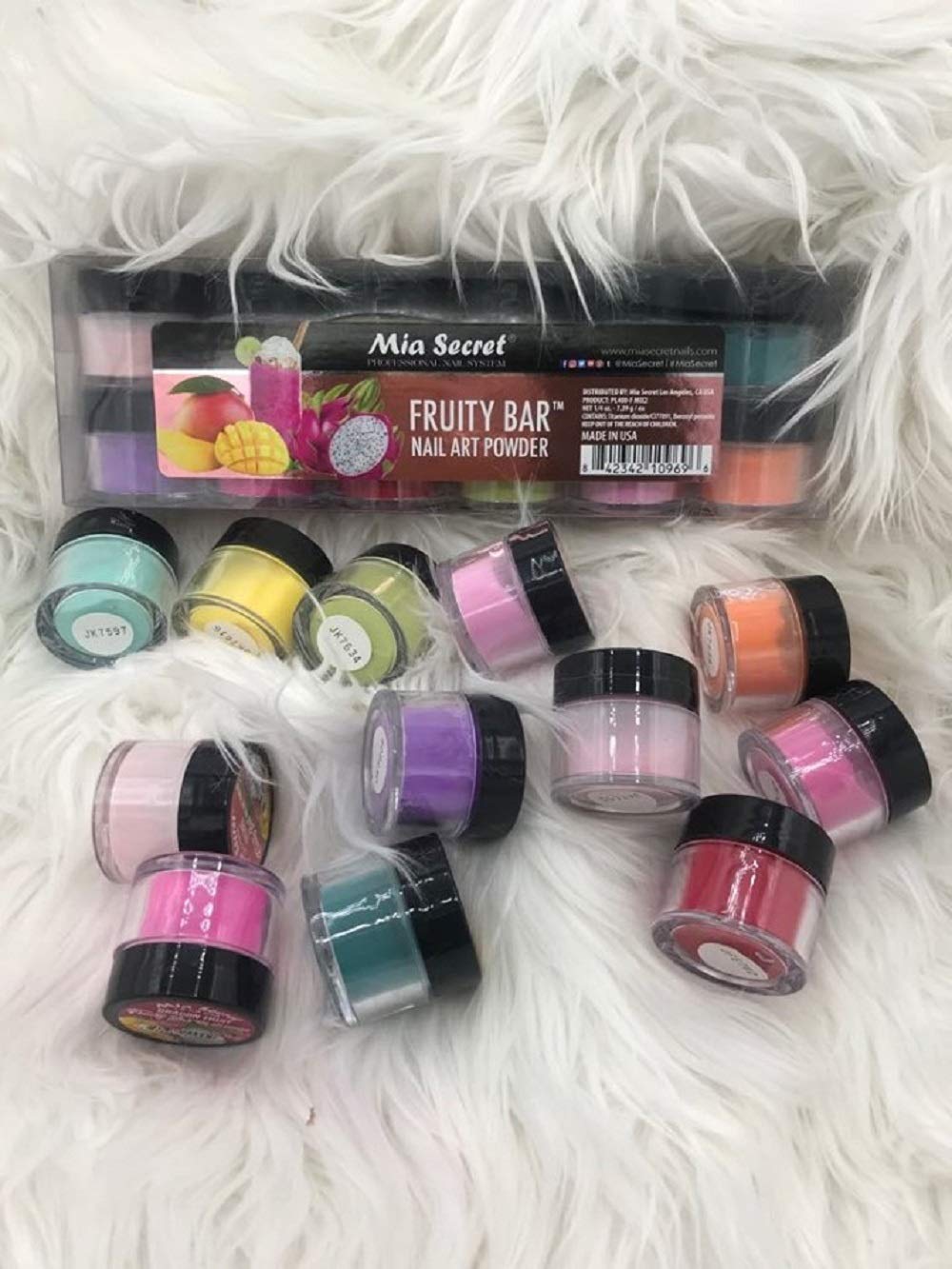 Mia Secret Professional acrylic powder Fruity Bar collection 12 piece or single jar Pick Yours (12 PIECE COLLECTION) 12 PIECE COLLECTION - BeesActive Australia