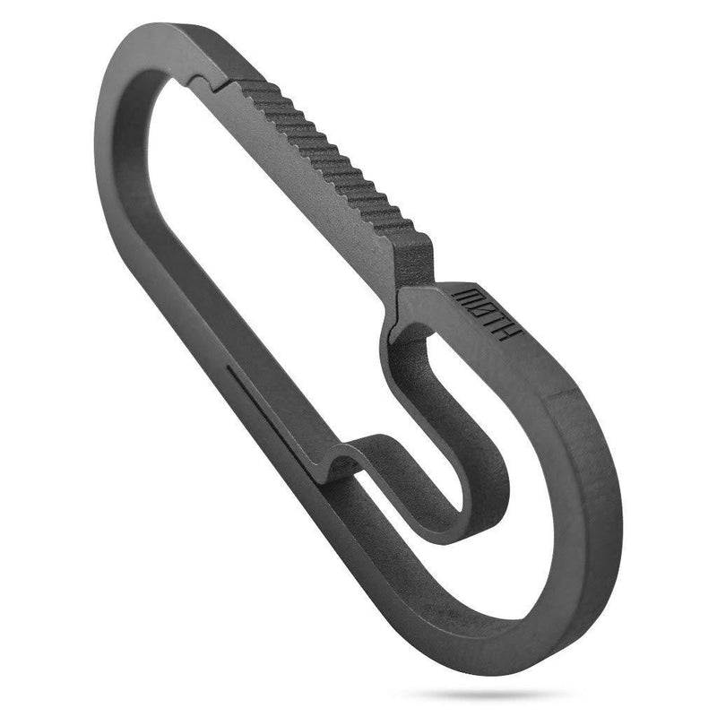 The Baxter Titanium Carabiner Keychain, by MØTH | Ultralight Everyday Carry Anti-Lost I Heavy Duty Quick Release Clip, Multipurpose for Camping, Hiking, Fishing, Traveling, Key Organizer - BeesActive Australia