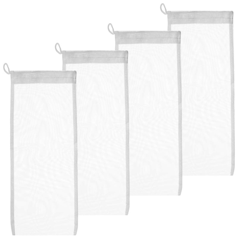 Fine Mesh Filter Media Drawstring Bags - Pouches are Ideal Aquarium Filtration Extra Fine 3"x 8" - 4 pack - BeesActive Australia