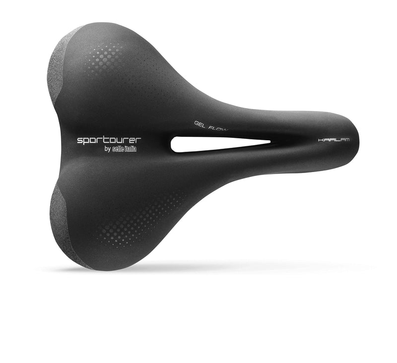 Selle Italia, Kaalam Gel Flow, Road and Triathlon Bike Saddle - for Men and Women, 470g, Black - BeesActive Australia
