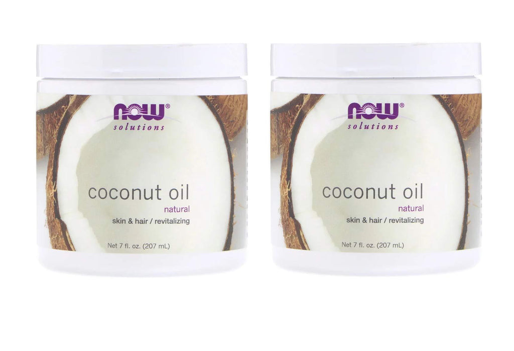 NOW Solutions Coconut Oil (7 fl oz / 207 ml) Pack of 2 - BeesActive Australia