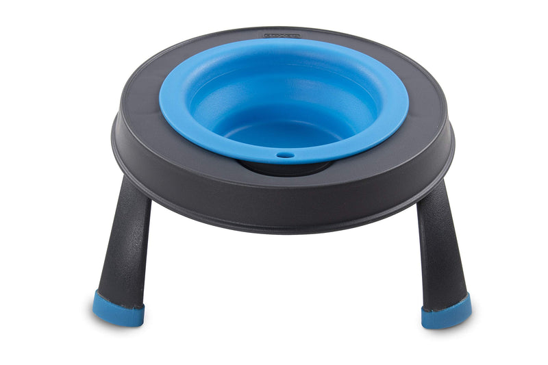 Dexas Popware for Pets Single Elevated Pet Feeder Small/1.5 Cup Capacity Pro Blue - BeesActive Australia
