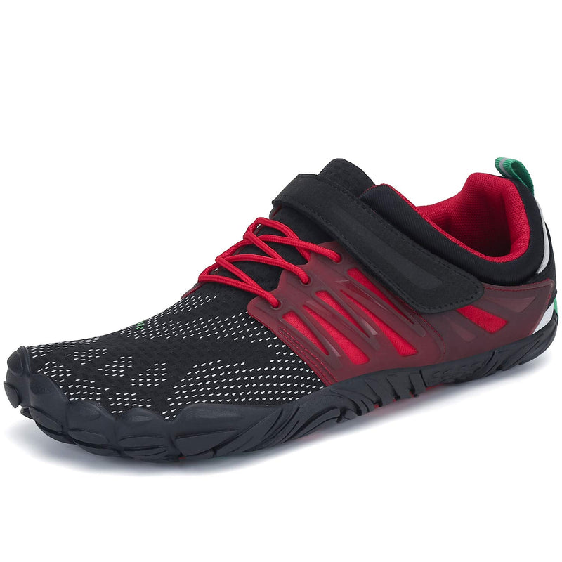 SAGUARO Mens Barefoot Minimalist Shoes Athletic Hiking Water Shoes for Aqua Swimming Trail Running 10 Mystic Red - BeesActive Australia