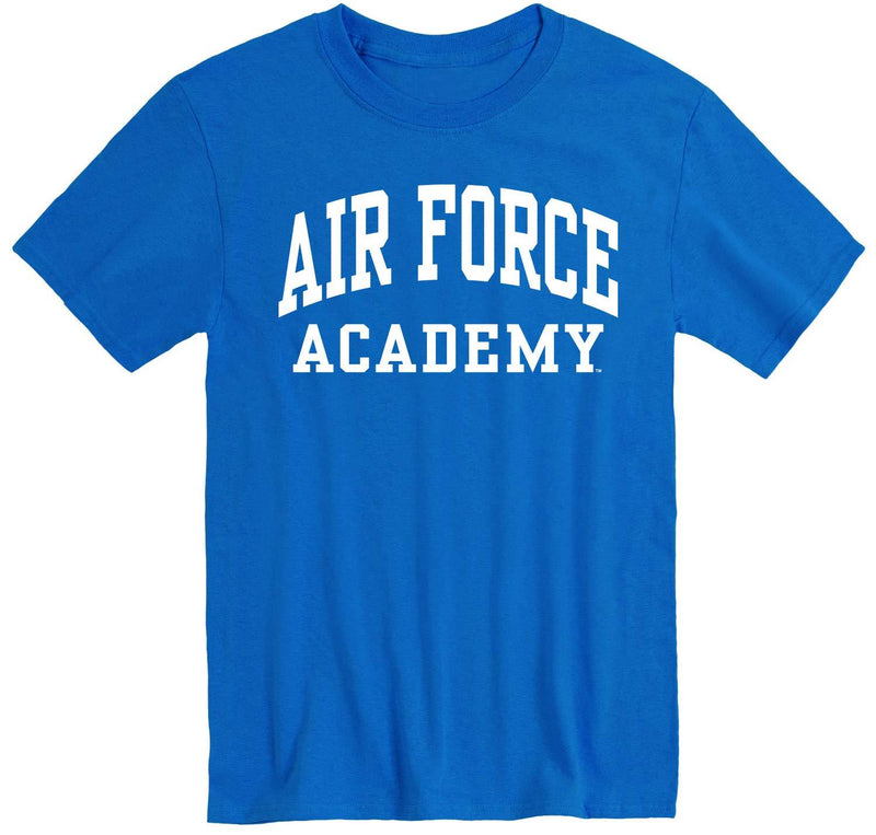 Ivysport Short Sleeve Adult Color T-Shirt with Classic Arch Logo, NCAA Colleges and Universities Air Force - Royal Blue Small - BeesActive Australia