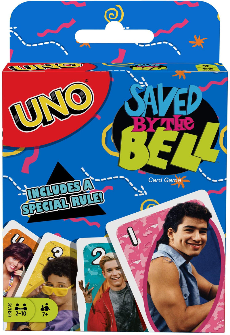 UNO Saved by The Bell Card Game with 112 Cards & Instructions, Great Gift for Kid, Adult or Family Game Night, Ages 7 Years & Older - BeesActive Australia