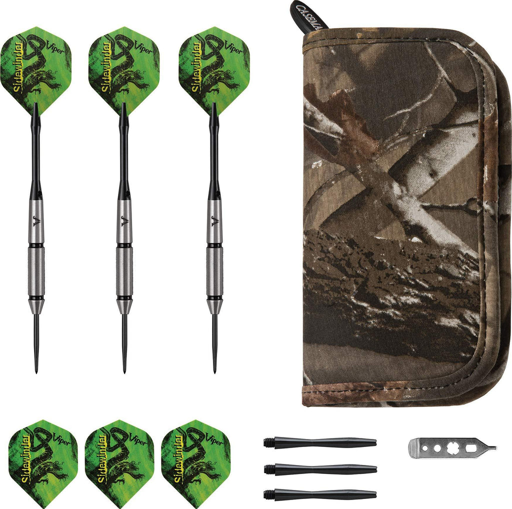 [AUSTRALIA] - Viper Sidewinder Tungsten Steel Tip Darts 23 Grams and Casemaster Camouflage Deluxe 