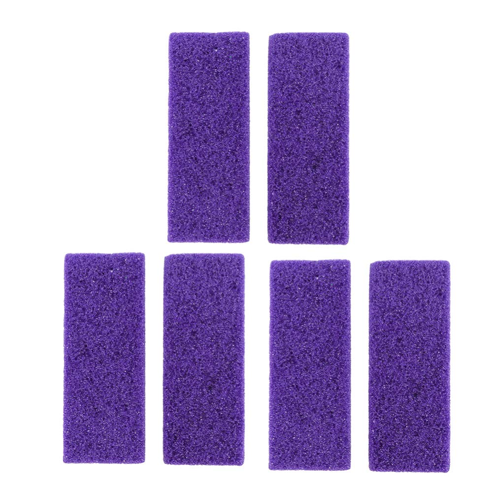 Milisten 6pcs Pumice Stone Lava Pedicure Tools Double Side Hard Skin Remover for Hands Foot File Exfoliation (Purple) - BeesActive Australia