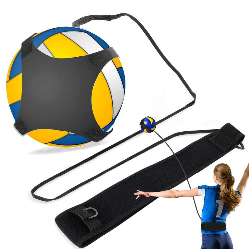 Yosoo Health Gear Volleyball Training Equipment Aid, Adjustable Solo Practice Soccer Volleyball Trainer, Volleyball Practice Rope for Serving, Spiking, Swing, Return Ball - BeesActive Australia