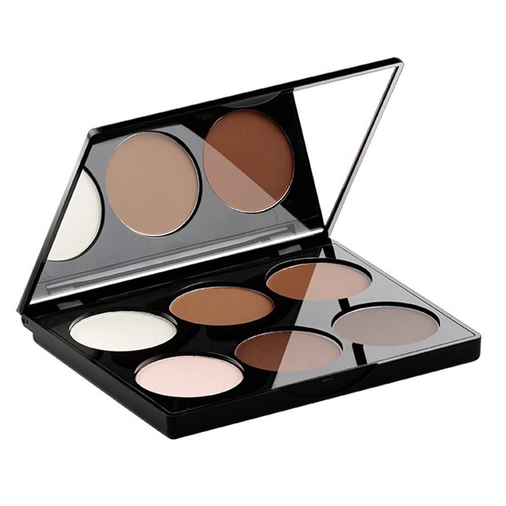 Contour Palette,6 Color Face Contour Powder Concealer Highlighting Powder Palette Base Foundation Corrector Palette Sleek Pigment Professional Beauty Make Up Palette - BeesActive Australia