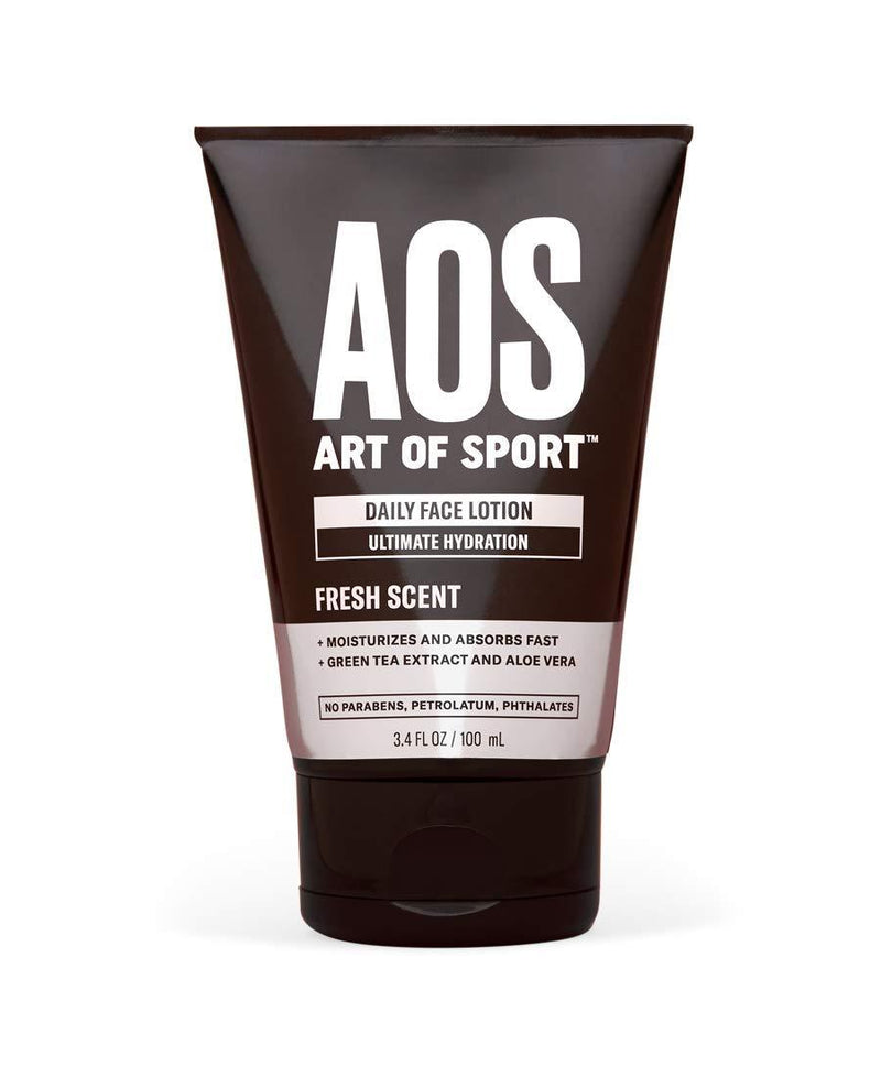 Art of Sport Daily Face Lotion, Ultimate Hydration for Dry Skin, Face Moisturizer for Men with Green Tea Extract and Aloe Vera, Non Greasy and Lightweight, Paraben Free, 3.4 fl oz - BeesActive Australia