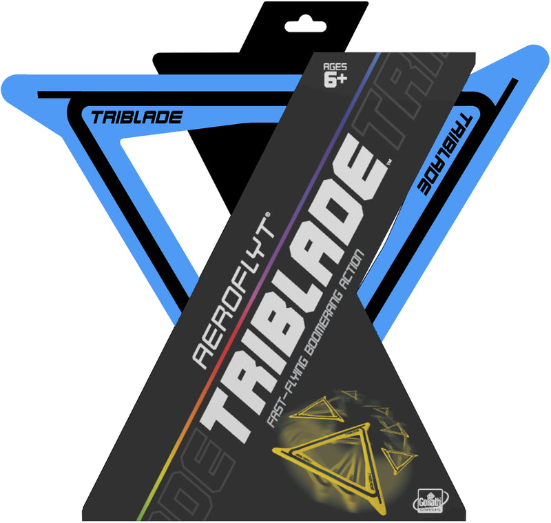 Goliath Sports Aeroflyt Triblade Blue Fast Flying Boomerang Action (8528) - BeesActive Australia