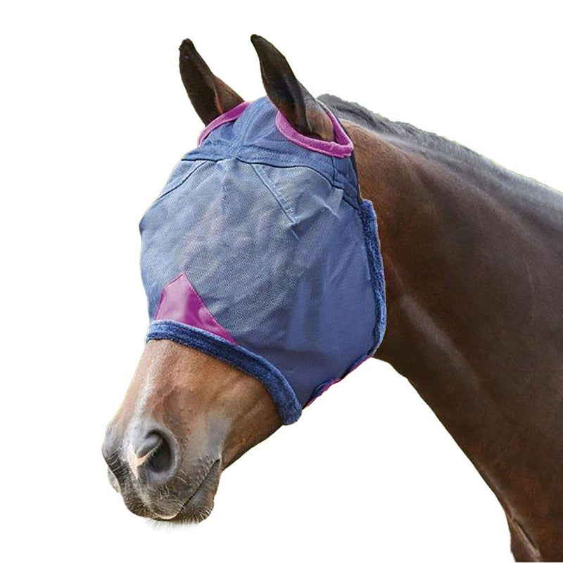 Weatherbeeta ComFiTec Durable Mesh Mask Navy/Purple Pony - BeesActive Australia