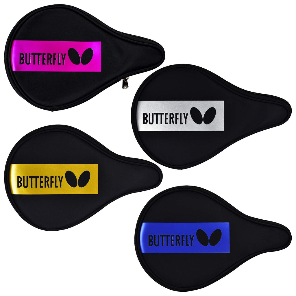 Butterfly BD Full Case Table Tennis/Ping Pong Paddle Case - New Product - Heavy-Duty Nylon Material - Fits 1 Racket - Full Protection - 4 Different Colors Available (Pink/Blue/Yellow/Silver) Gold - BeesActive Australia