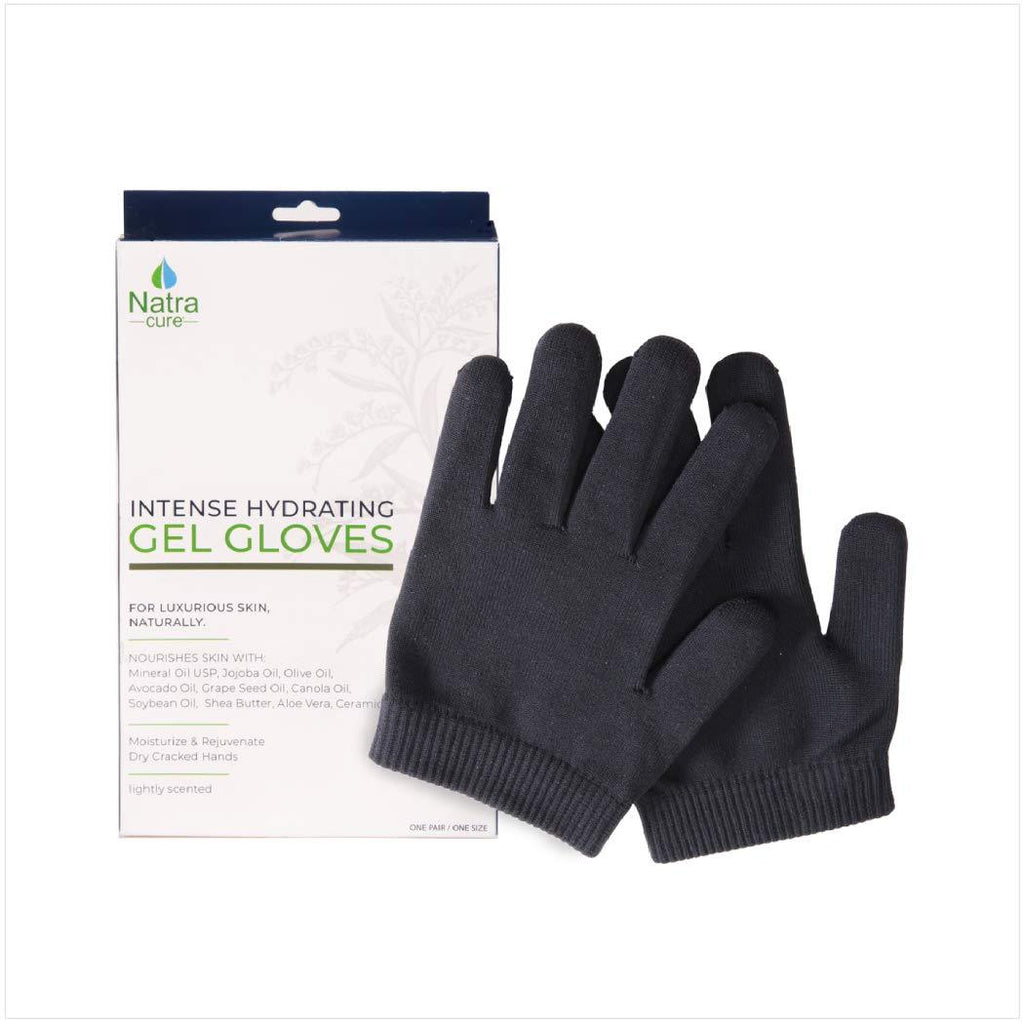 NatraCure Black Gel Moisturizing Gloves - BeesActive Australia