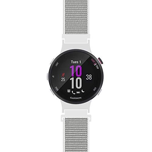 [AUSTRALIA] - LeiOu Woven Nylon Strap Compatible with Garmin Forerunner 45/45S Band Replacement Sport Mesh Style (13#, S/4.9"-6.7") 13# Seashell Small (4.9"-6.7") 