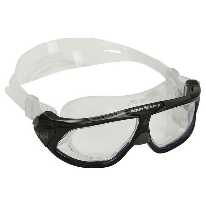 Aquasphere Unisex's Seal 2.0 Swimming Goggle, Black & Grey/Clear Lens, One Size - BeesActive Australia