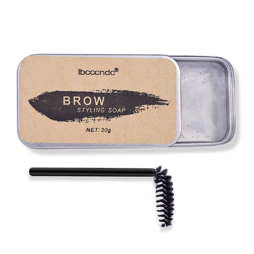 Eyebrow Soap Kit, Eyebrow Shaping Wax Kit, Long Lasting Waterproof Smudge Proof Eyebrow Styling Gel for Natural Brows, 3D Feathery Brows Makeup Balm Pomade Cosmetics - BeesActive Australia