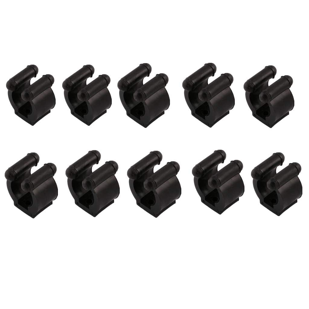 QYM 10 Pieces Billiards Snooker Cue Clips Cue Clamps Fishing Rod Clip Holder fit for Pool Cues Rack Storage - BeesActive Australia