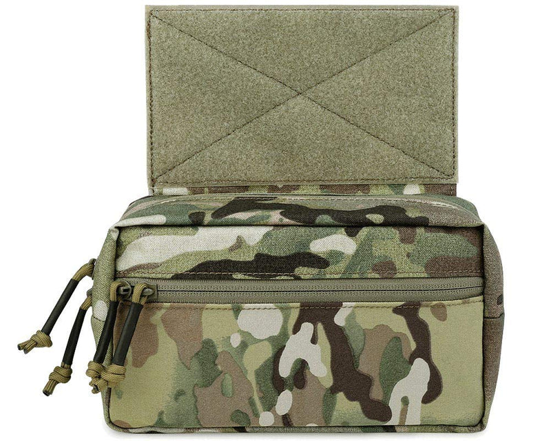 [AUSTRALIA] - KRYDEX Tactical Drop Pouch Sub Abdominal Carrying Kit Bag for Tactical Vest Chest Rig Multicam 