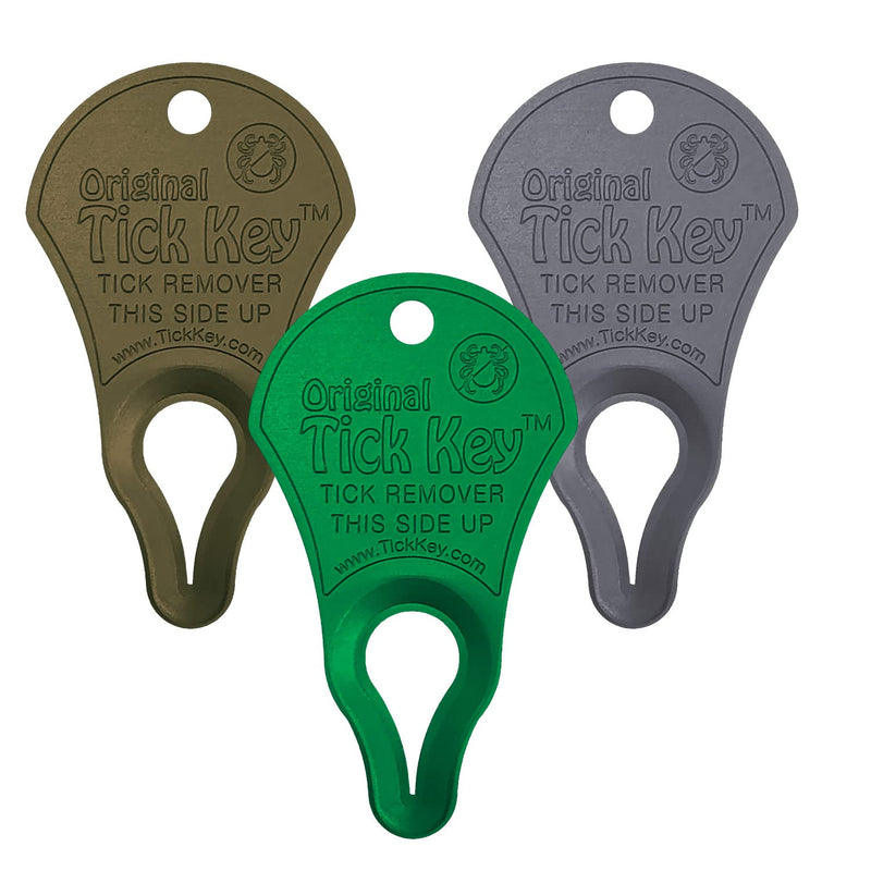 The Original Tick Key -Tick Detaching Device - Portable, Safe and Highly Effective Tick Detaching Tool - 3 Pack (Earth) - BeesActive Australia