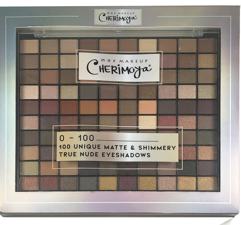 Cherimoya Max Makeup 100 Unique Matte & Shimmery True Nude Eyeshadow Pallet - BeesActive Australia