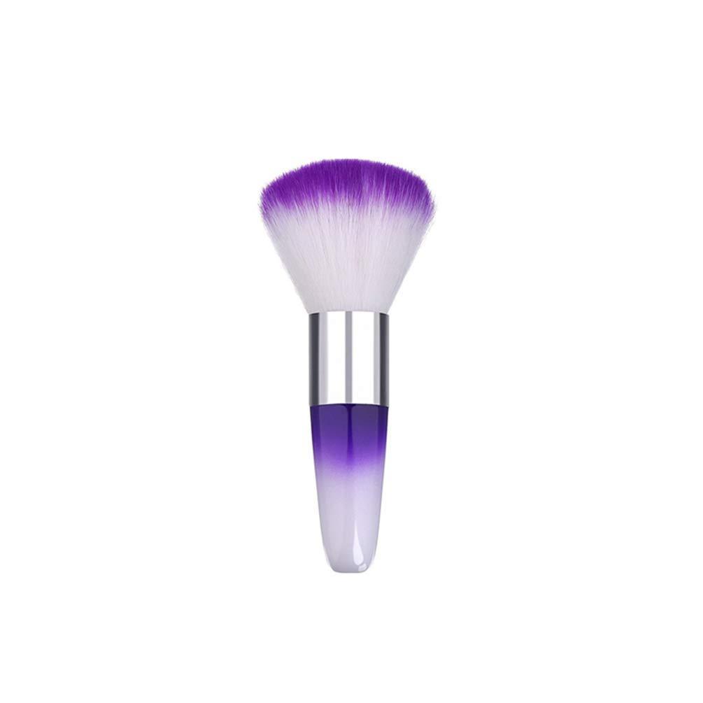 RUITASA Soft Nail Art Dust Remover Powder Brush Cleaner For Acrylic & UV Nail Gel（purple） - BeesActive Australia