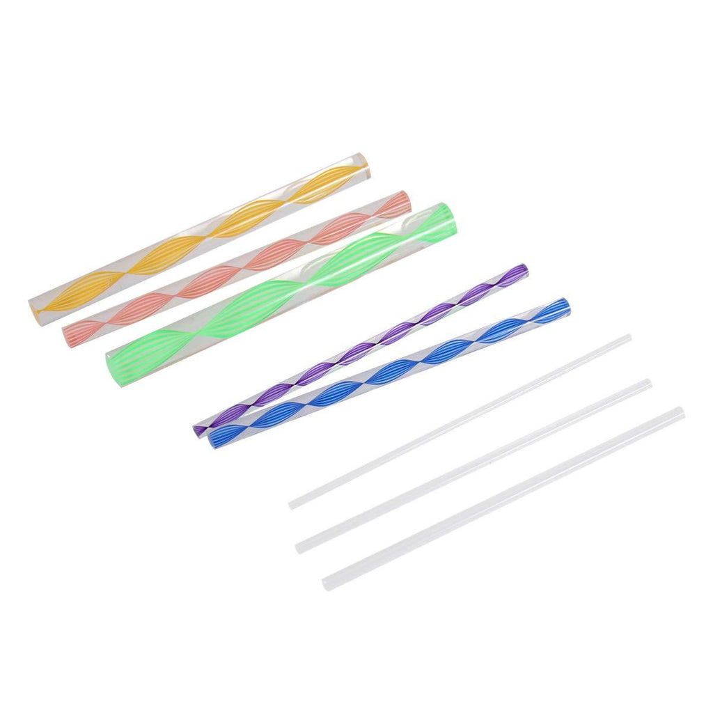 Milisten 8PCS Dual-Ended Dotting Rods Acrylic Twist Sticks Wax Pencil Manicure Nail Art Tool - BeesActive Australia