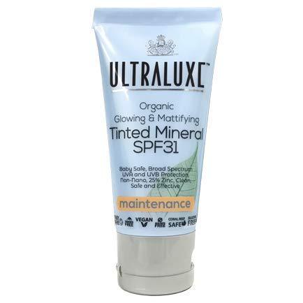 ULTRALUXE SKIN CARE Organic Glowing & Mattifying Tinted Mineral SPF31, Maintainance - BeesActive Australia