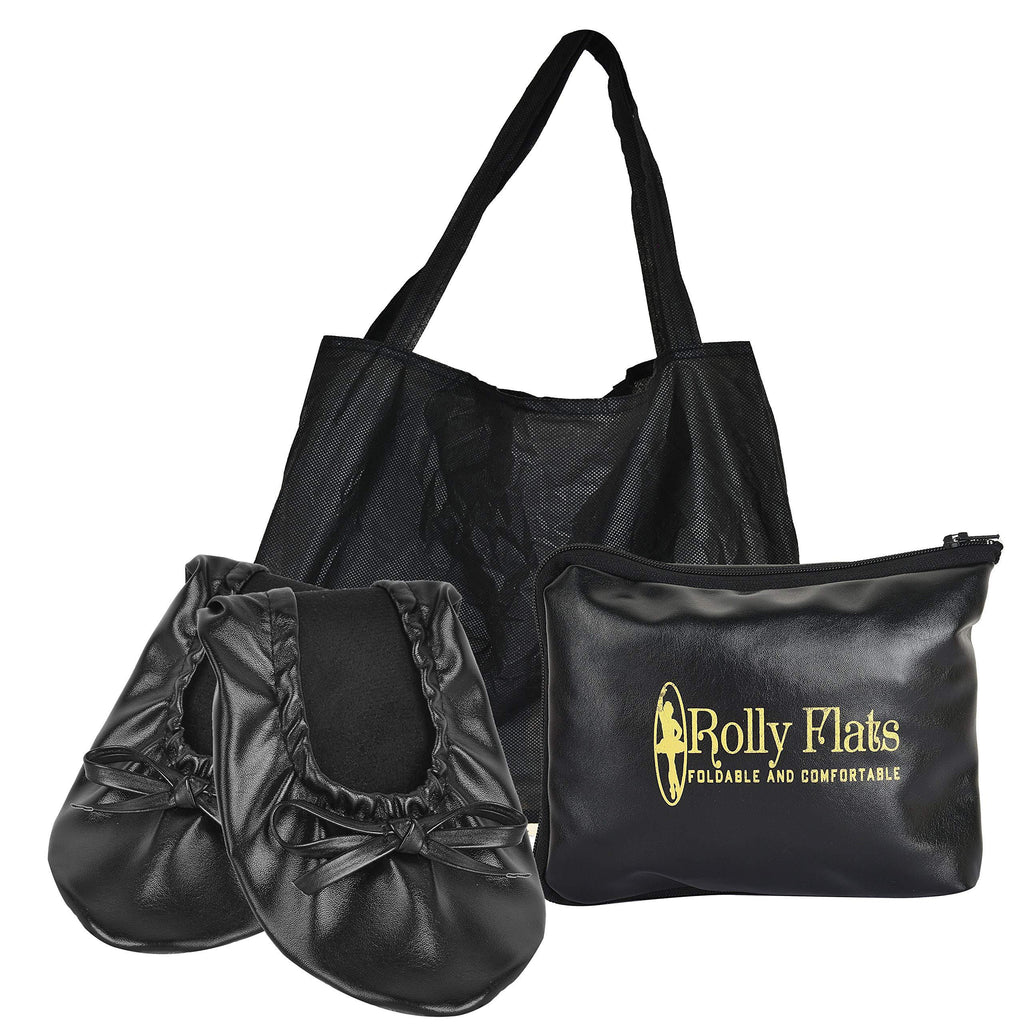 [AUSTRALIA] - Rolly Flats Large Black+expandable Tote 