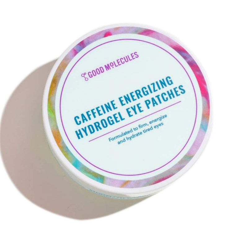Good Molecules Caffeine Energizing Hydrogel Eye Patches 30 Pairs! Formulated with Caffeine, Niacinamide and Hyaluronic Acid! Eye Mask To Firm, Energize and Hydrate Tired Eyes! Vegan and Cruelty Free! Aloe Vera - BeesActive Australia