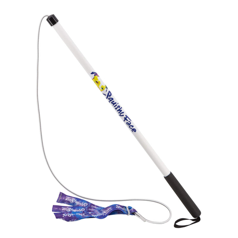 Squishy Face Studio Flirt Pole V2 with Lure - Durable Dog Toy for Fun Obedience Training & Exercise Squeaker Regular (36 in) Purple/Blue Tie Dye - BeesActive Australia