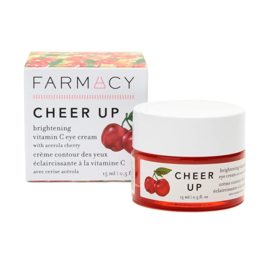 Farmacy Cheer Up Brightening Vitamin C Eye Cream with Hyaluronic Acid, Peptides & Caffeine - Treats Dark Circles & Fine Lines - BeesActive Australia