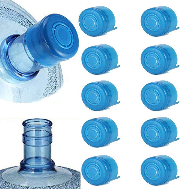 WINBOB 10PCS 55mm 3 and 5 Gallon Non-Spill Caps,Replacement Water Bottle Snap On Cap Anti Splash Peel - BeesActive Australia