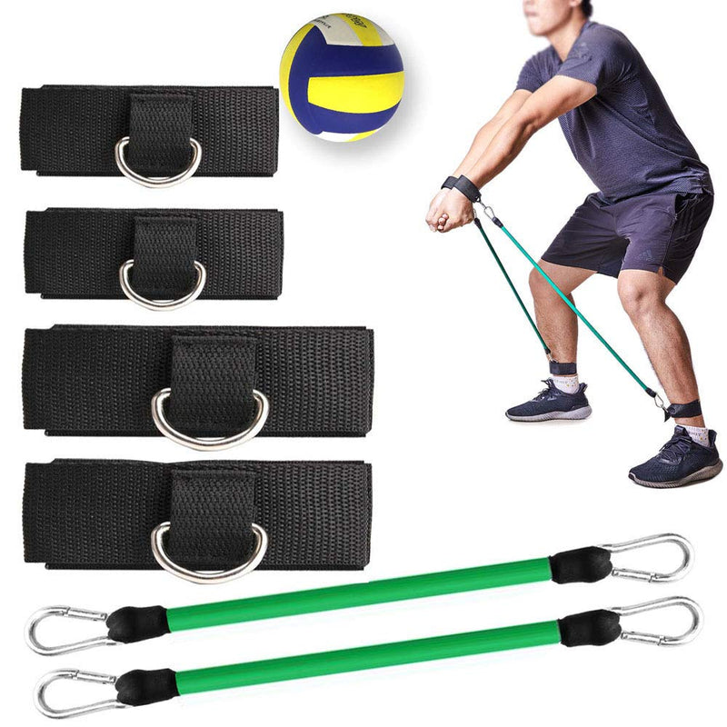 KIKIGOAL Volleyball Training Pass Rite Aid Resistance Band, Elastic Volleyball Resistance Belt Set for for Agility Training, Practicing Serving, Arm Swing Passing - BeesActive Australia