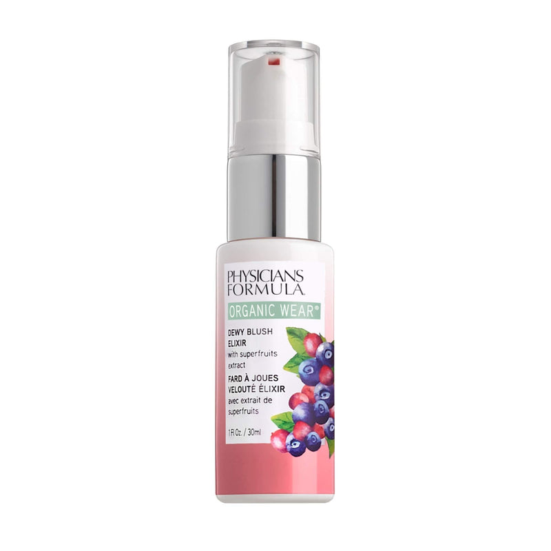 Physicians Formula Organic Wear Dewy Blush Elixir, Pink Berry, 0.5 Fl Ounce - BeesActive Australia