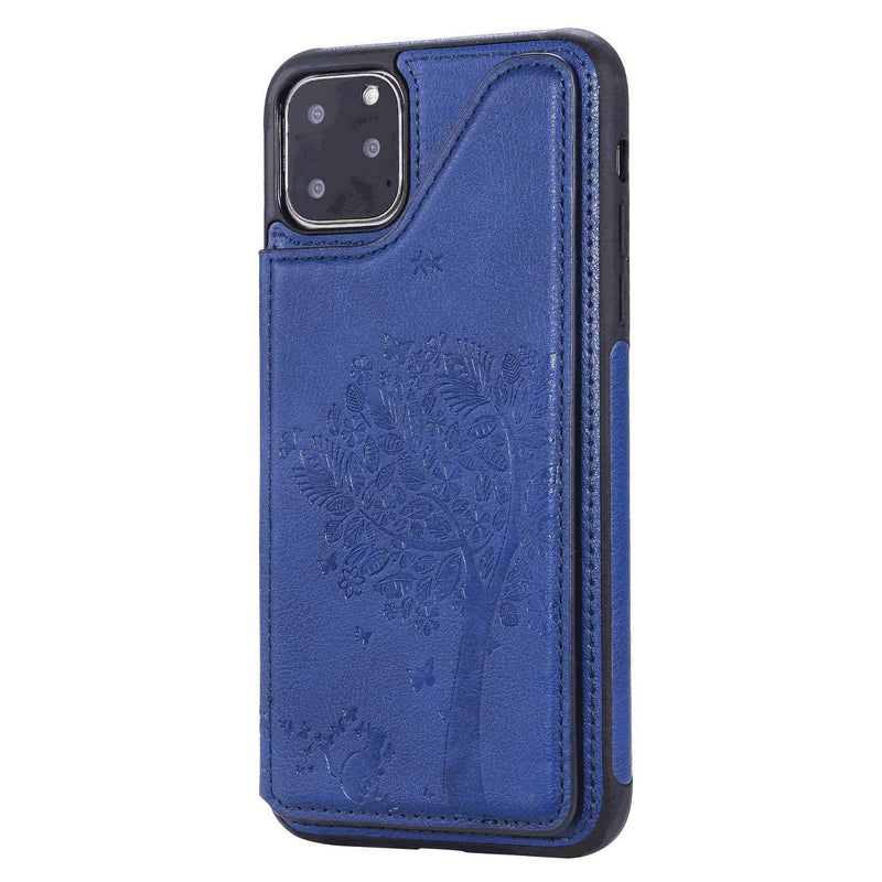 iPhone 11 Pro Max Flip Case, Cover for Leather Card Holders Kickstand cell phone Cover Extra-ShockProof Business Flip Cover - BeesActive Australia