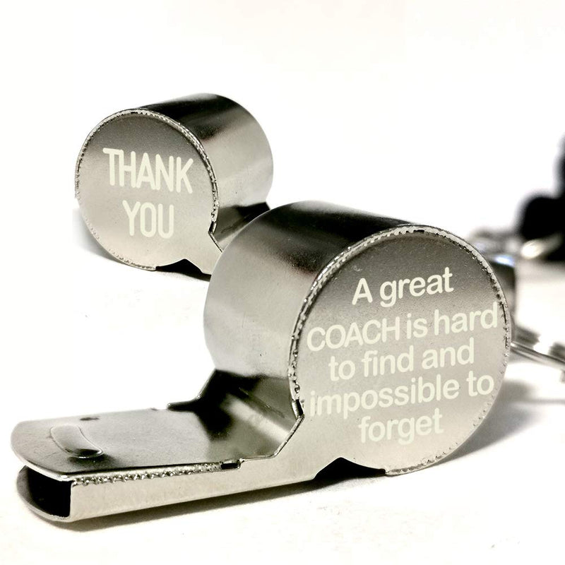 Blue Leaves A Great Coach is Hard to Find and Impossible to Forget-Coach Gifts for Men & Women,with Gift Box,Stainless Steel Whistle with Lanyard-Ideal for Coaches, Referees - BeesActive Australia
