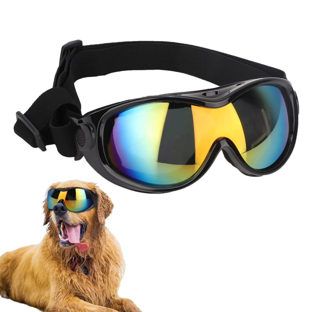 Ichiias Dog Sunglasses UV Goggles Sunglasses Pet Eyes Protective Accessories Black - BeesActive Australia