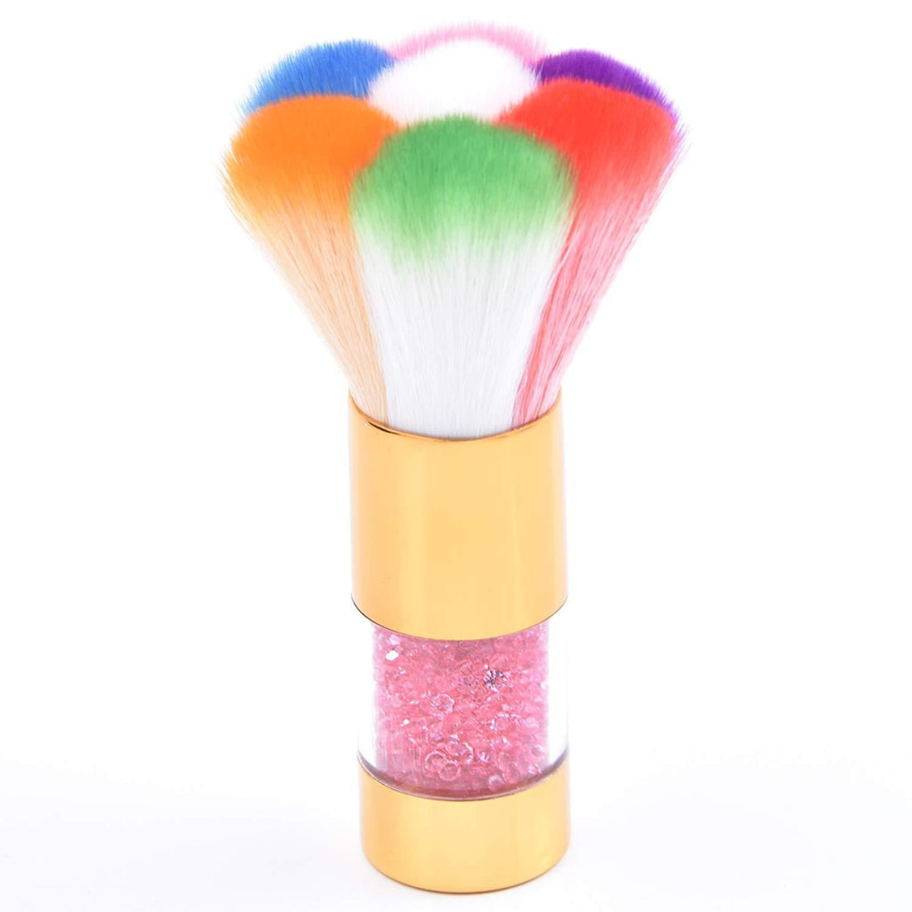 LEQ Colorful Nail Art Dust Brush Remover Cleaner for Acrylic & UV Gel Nails with Shiny Rhinestone Handle - BeesActive Australia