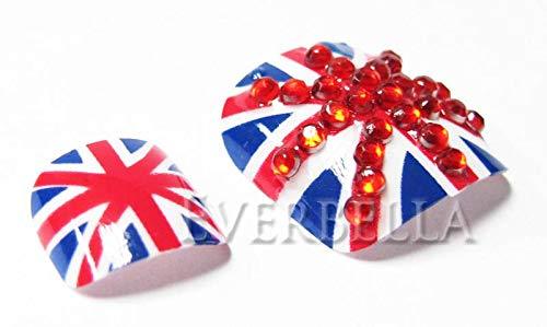 24 PCS Full Cover False Toe Tips (UK Flag) - BeesActive Australia