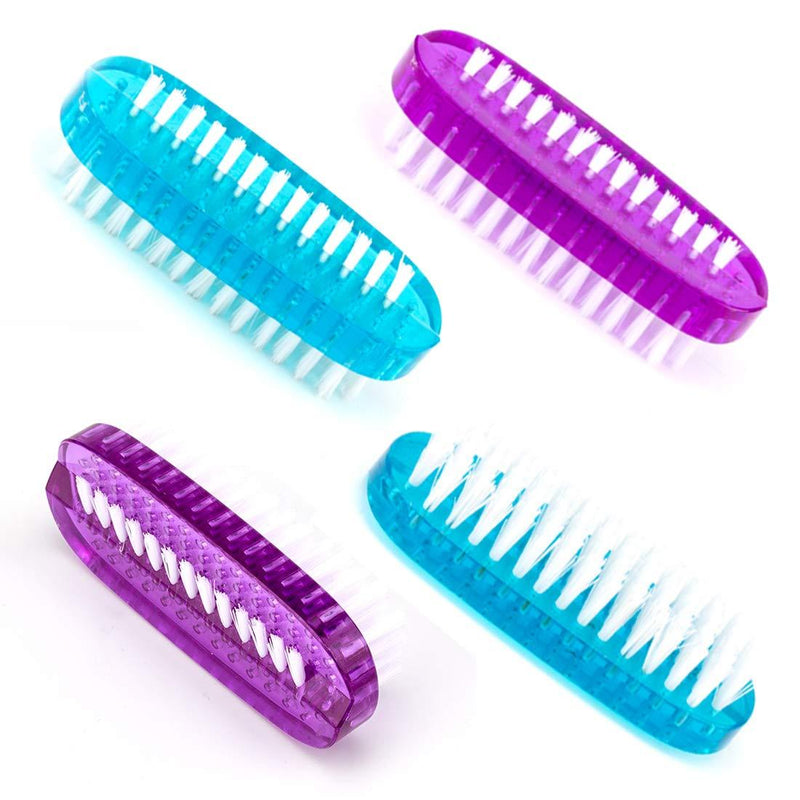 Two-sided Hand and Nail Brush Fingernail Brush Scrub Cleaning Brush for Toes (4 pack) - BeesActive Australia