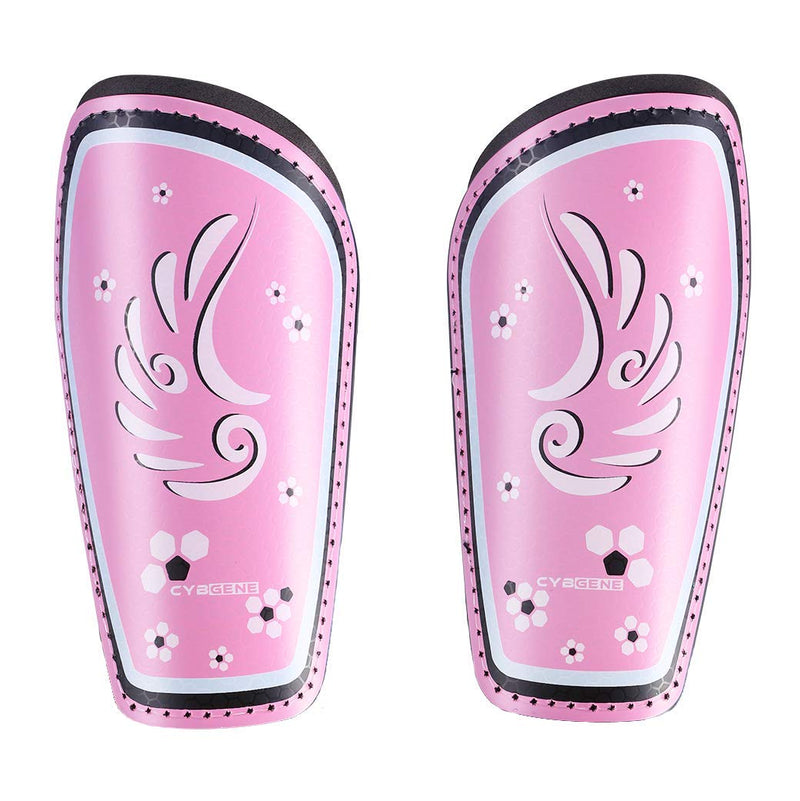 CybGene Soccer Shin Guards for Kids Adults Soccer Gear for Boys Girls Youths Protective Equipment Adjustable Straps with Breathing Holes Pink Large - BeesActive Australia