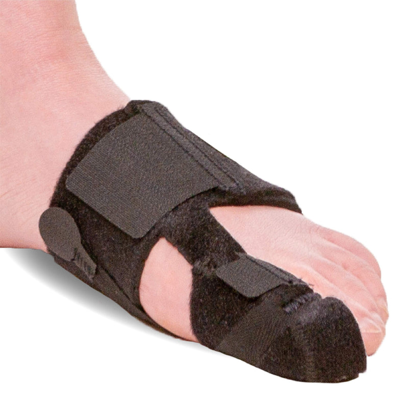 BraceAbility Turf Toe Brace - Soft Big Toe Taping Splint Straightener Wrap with Support Straps for Sprains and Hallux Rigidus Relief (Left Foot) Left - BeesActive Australia