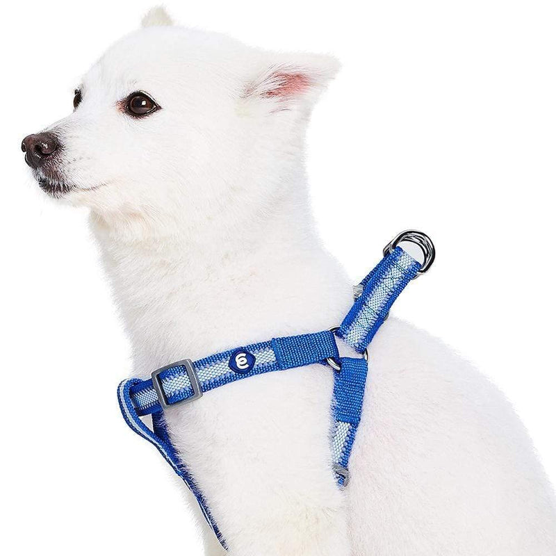Blueberry Pet Essentials 4 Colors Step-in Reflective Back to Basics Dog Harnesses (26"-39") Chest Girth (Pack of 1) Reflective - Navy Blue - BeesActive Australia
