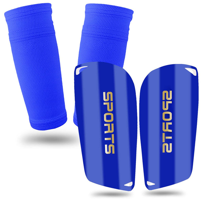 Soccer Shin Guards for Kids Youth, Shin Guard and Shin Guard Sleeves for Boys and Girls for Football Games EVA Cushion Protection Reduce Shocks and Injuries A-Blue Small - BeesActive Australia