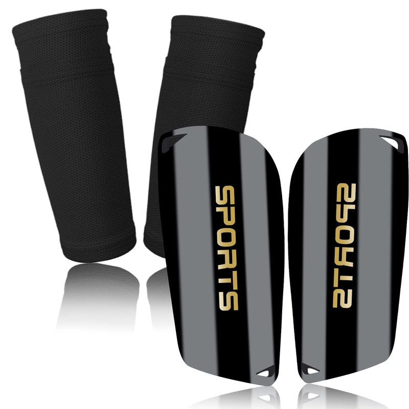 Soccer Shin Guards for Kids Youth, Shin Guard and Shin Guard Sleeves for Boys and Girls for Football Games EVA Cushion Protection Reduce Shocks and Injuries A-Black Small - BeesActive Australia