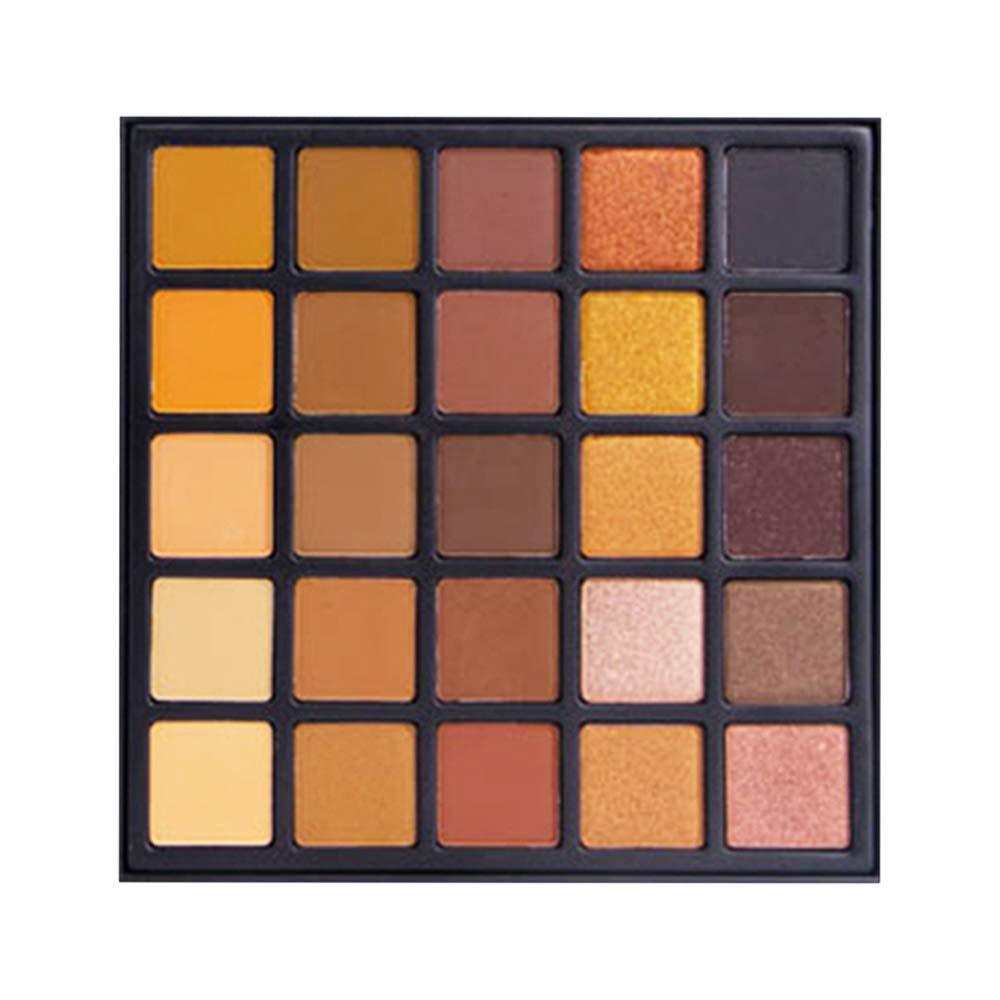 IDEMIN Matte and Shimmer Eyeshadow Palette, 25 Colors Smoky Warm Color Eye Shadows Glitter Natural Bronze Neutral makeup EYE ShadowNature Nude Earth Tone ， (Shimmer and matte) Shimmer and matte - BeesActive Australia